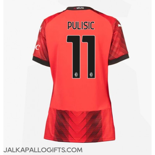 AC Milan Christian Pulisic #11 Kotipaita Naiset 2023-24 Lyhythihainen